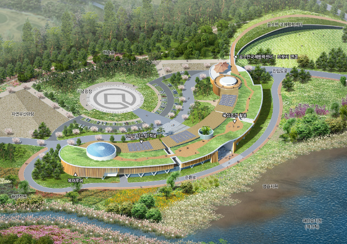 고창갯벌 세계유산 지역센터 조감도. 고창군 제공