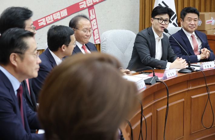 발언하는 한동훈 비대위원장. 연합뉴스