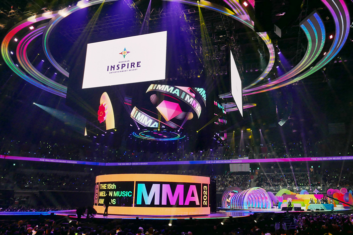 '멜론 뮤직 어워드(MMA) 2023'은 인스파이어 아레나 개장 후 처음 치러진 행사였다. 모히건 인스파이어 제공