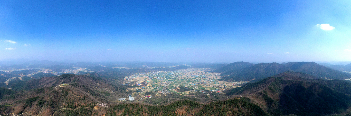 합천 운석충돌구. 경남도청 제공 