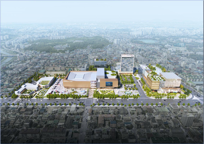 전주종합경기장 마이스복합단지 조감도. 전주시 제공