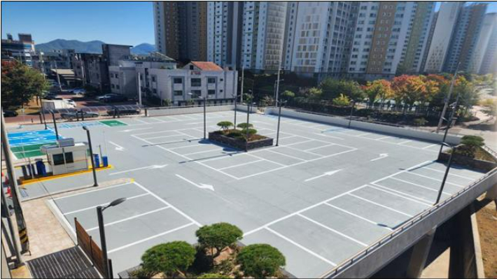 공영주차장. 경남도청 제공 