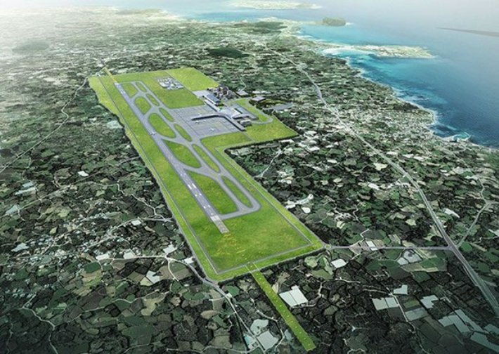 서귀포시 성산읍 일대에 예정된 제주 제2공항 조감도. 제주도