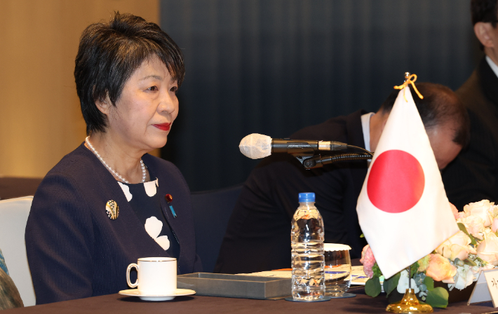 가미카와 요코 일본 외무상. 연합뉴스 