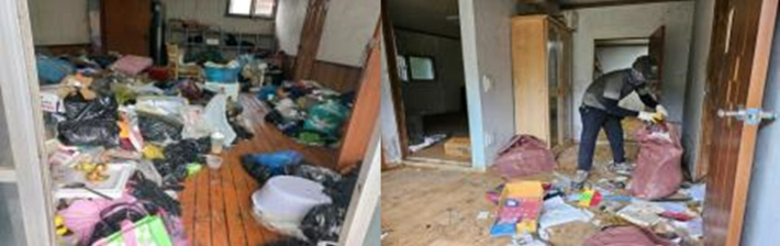 집 청소 서비스. 경남도청 제공 