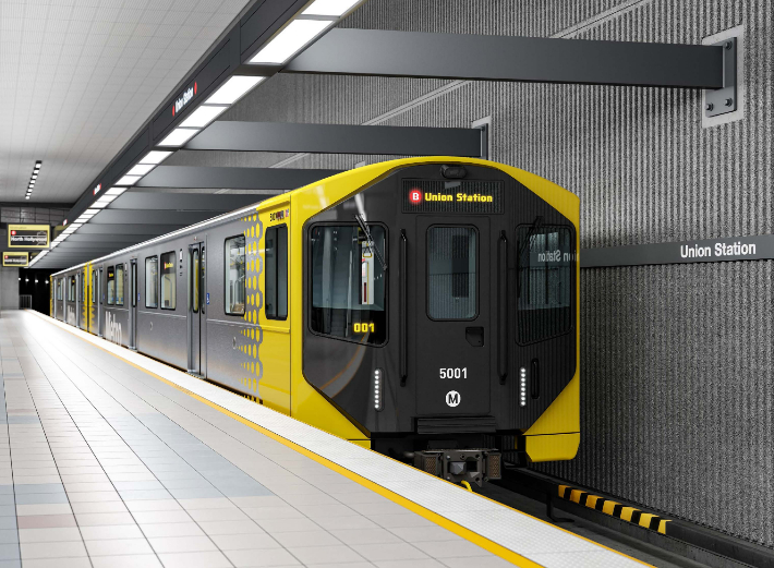  LA 메트로 전동차 조감도. 현대로템 제공 