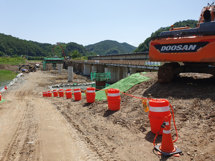 자연재해위험 개선지구 정비. 경남도청 제공 