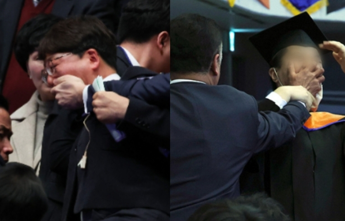 Controversy at KAIST Graduation: Graduate forcibly removed for protesting R&D budget cuts during President Yoon Seok-yeol’s speech