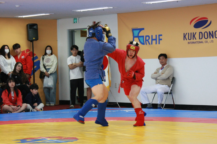 지난해 열린 삼보 국가대표 제2차 선발전의 경기장면. 대한삼보연맹 제공