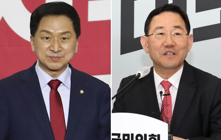 국민의힘 김기현(왼쪽)·주호영 의원. 연합뉴스