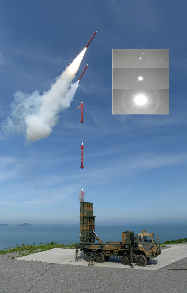 천궁-Ⅱ의 발사 모습. LIG넥스원 제공