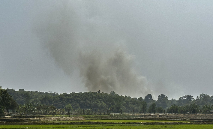 미얀마군·반군 방글라데시 국경 지역 교전. 연합뉴스