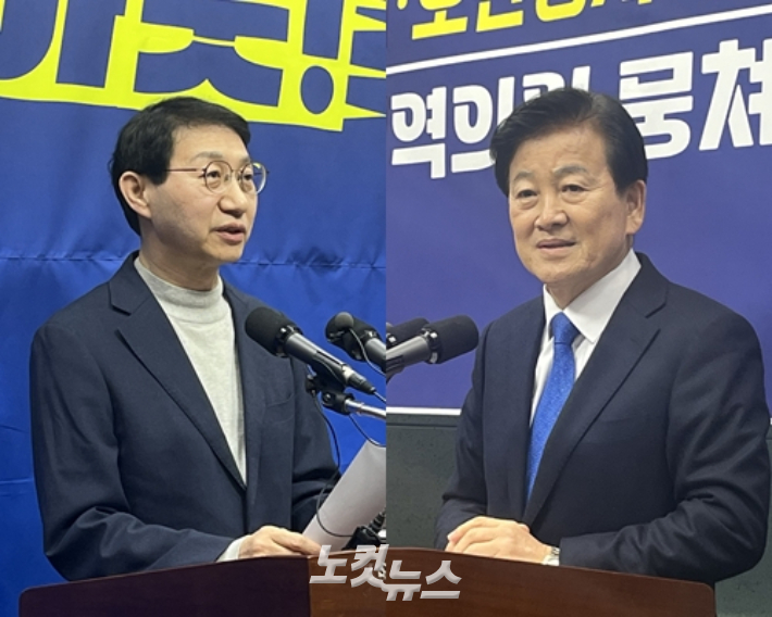 더불어민주당 김성주, 정동영 전주병 예비후보. 남승현 기자
