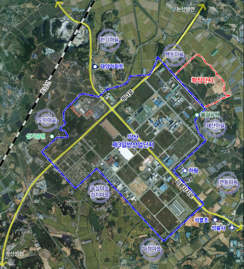 익산시 제3산업단지 확장 사업. 익산시 제공