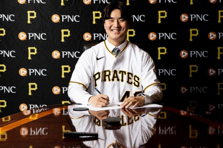 투수 심준석. 피츠버그 파이리츠 SNS 캡처