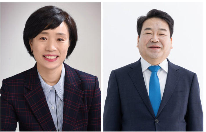 왼쪽부터 정종숙, 이승천 비례대표 후보. 후보측 제공