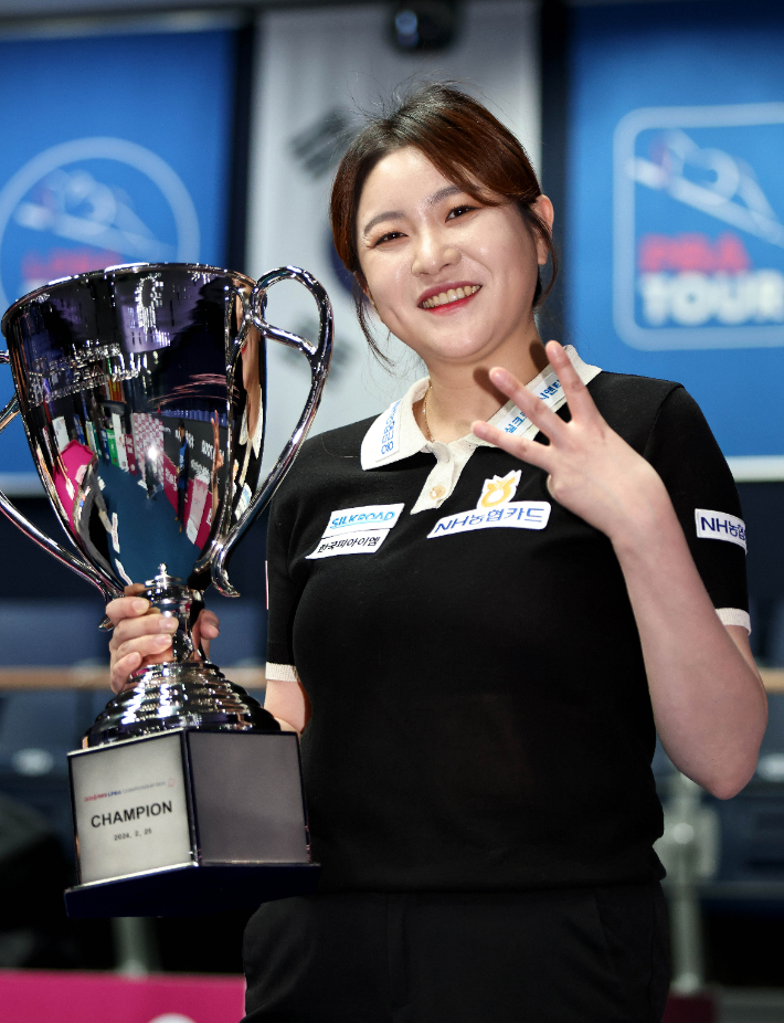 올 시즌 PBA 여자부 시즌 랭킹 1위 김민아. PBA