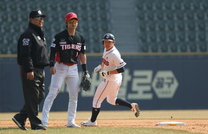 두산 정수빈. 연합뉴스 