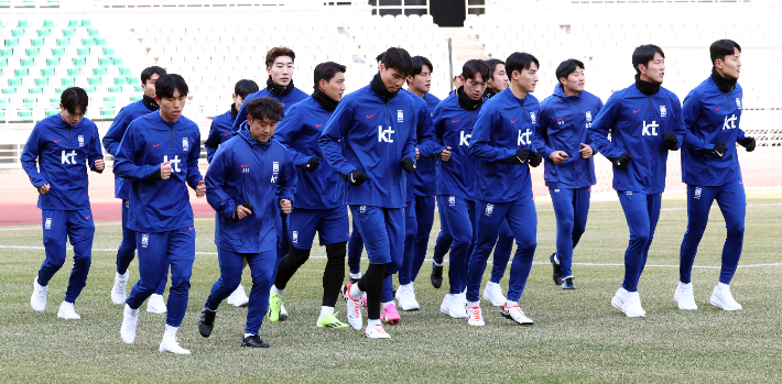 축구대표팀, 태국 2연전 대비 첫 소집 훈련. 연합뉴스