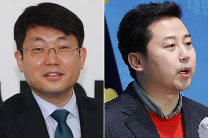 국민의힘 도태우 변호사(왼쪽), 장예찬 전 최고위원. 연합뉴스