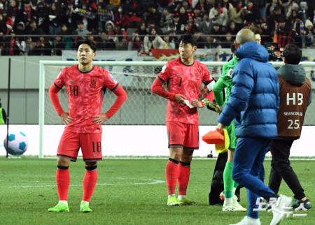 경기 마친 손흥민과 이강인