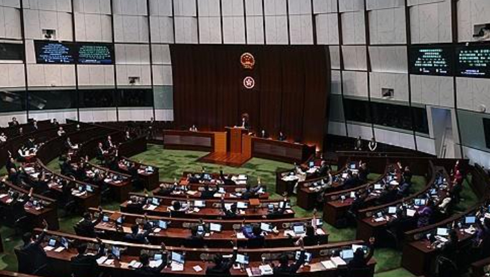 홍콩 국가보안법안 표결하는 홍콩 입법회 의원들. 연합뉴스
