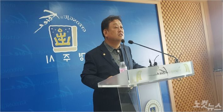22대 총선에 출마한 더불어민주당 한영태 후보. 문석준 기자
