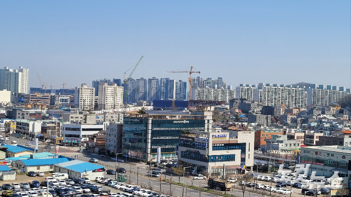 군산시 시가지. 도상진 기자