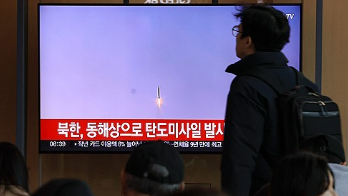 북한, 탄도미사일 발사. 연합뉴스
