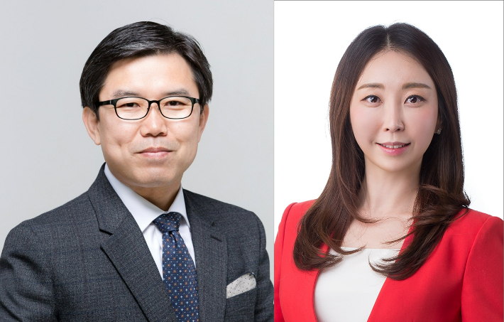 충북도의회 청주9선거구에 출마한 민주당 이상식(왼쪽)·국민의힘 홍혜진 후보. 중앙선거관리위원회 선거통계시스템 제공