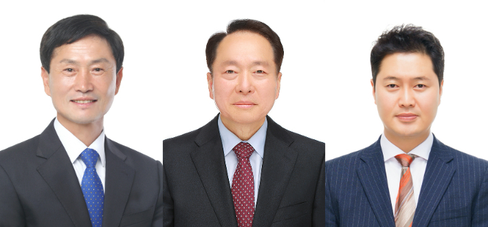 괴산 나선거구에 출마한 민주당 이양재(왼쪽부터)·무소속 고명성·무소속 임성기 후보. 중앙선거관리위원회 선거통계시스템 제공