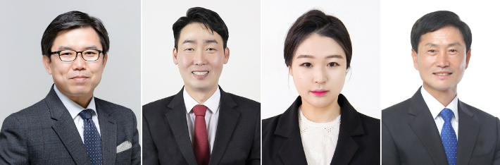 왼쪽부터 이상식, 김준석, 이정현, 이양재. 충북선관위 제공