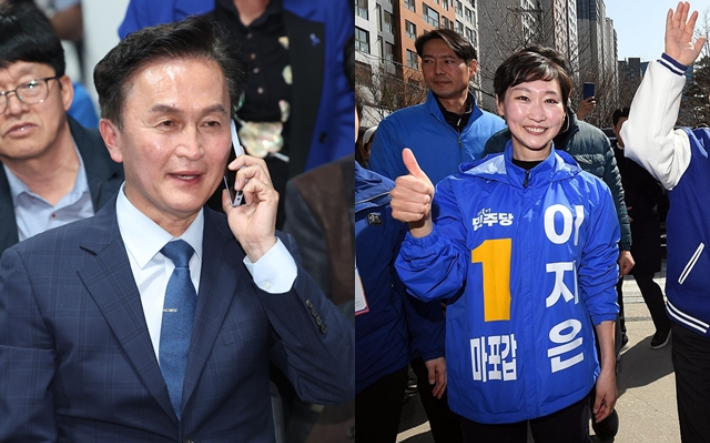 류삼영·이지은 후보. 연합뉴스