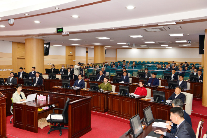 전남 광양시의회는 12일 제326회 임시회 1차 본회의를 개최했다. 광양시의회 제공