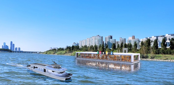 한강 리버버스와 선착장 예상도. 서울시 제공 