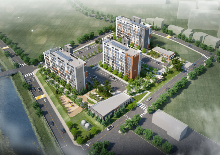 진천 문백 임대주택단지 조감도.   LH 충북지역본부 제공