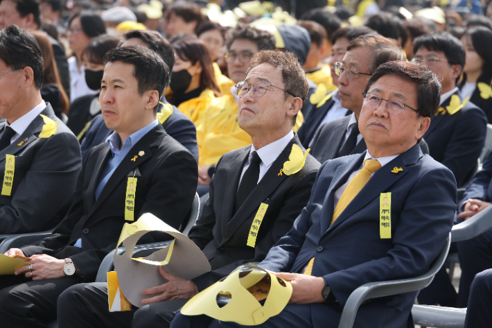 '세월호 10주기 기억식'에 참석한 조희연 교육감. 서울시교육청 제공