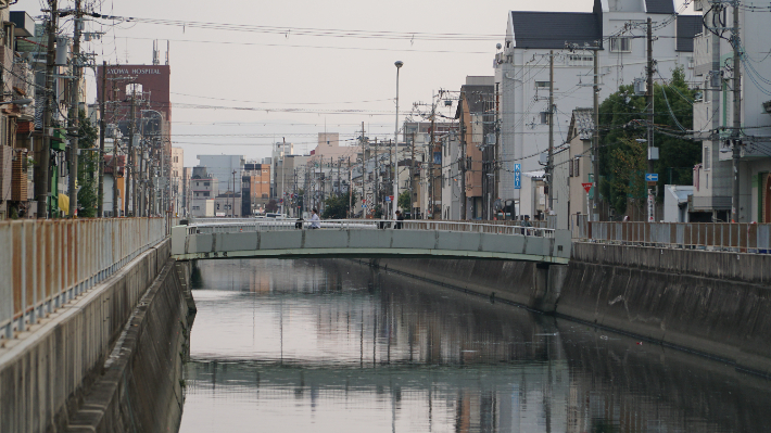 재일제주인이 사는 일본 오사카시 이쿠노구 인근 하라노 운하. 고상현 기자 