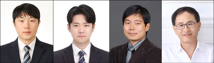 왼쪽부터 박성혁 교수, 이종언 박사, 김영민 박사, 유봉선 박사. 경북대 제공