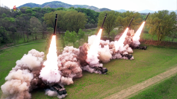 북한 핵반격가상종합전술훈련. 연합뉴스