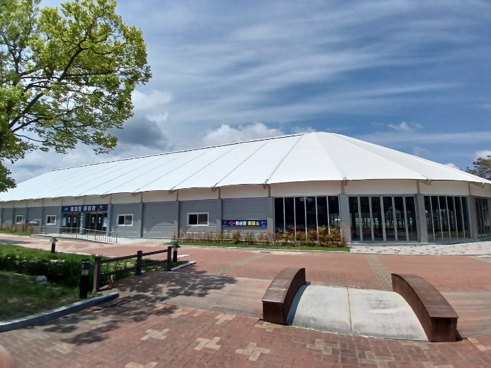 울진 왕피천공원 인라인스케이트장. 울진군 제공