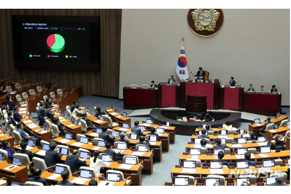 국회 본회의장. 연합뉴스