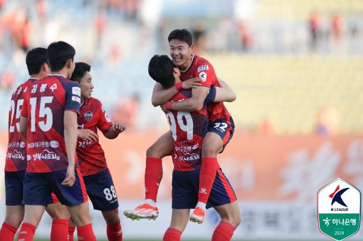 6경기 무패를 달리는 김천 상무. 한국프로축구연맹