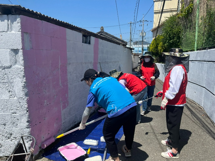 딜라이트 안전마을 만들기. 경남도청 제공