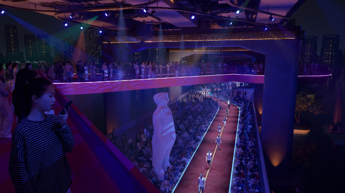 런웨이로 활용되는 잠수교 예상 모습. 서울시 제공 