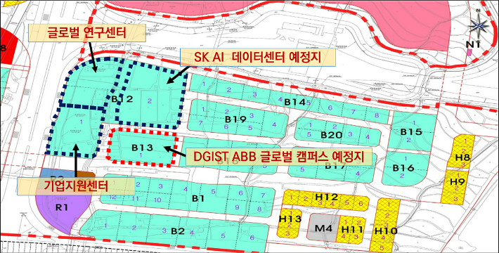 수성알파시티 ABB 글로벌 캠퍼스 조성 예정지. 대구시 제공