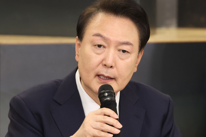 발언하는 윤석열 대통령. 연합뉴스