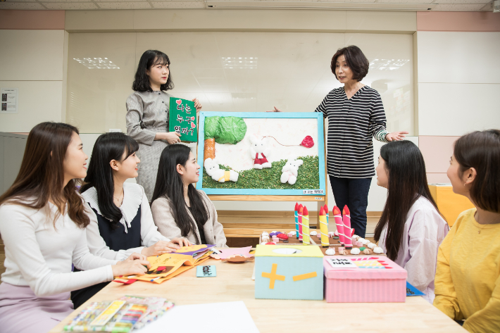 동의과학대학교 유아교육과 수업 모습. 동의과학대학교 제공