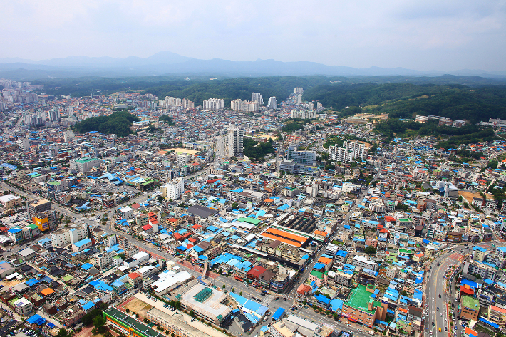 안동시내 전경. 안동시 제공