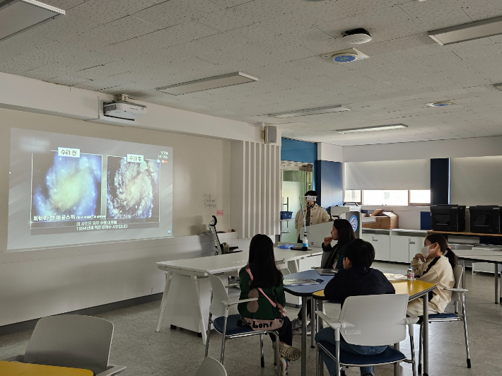 부산시교육청창의융합교육원의 교육 모습.창의융합교육원 제공